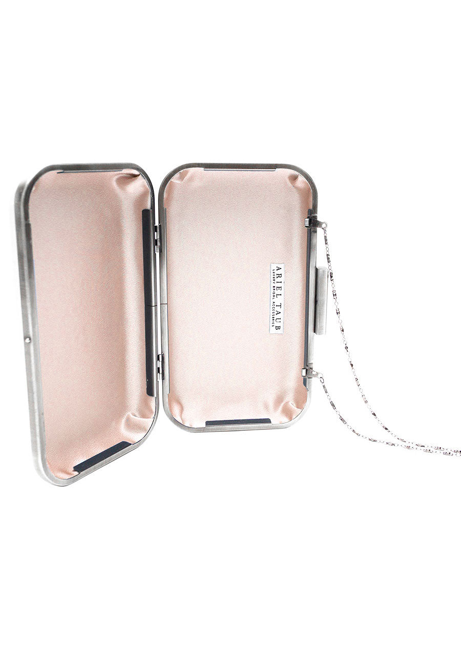 Harmony Striped Crystal Clutch