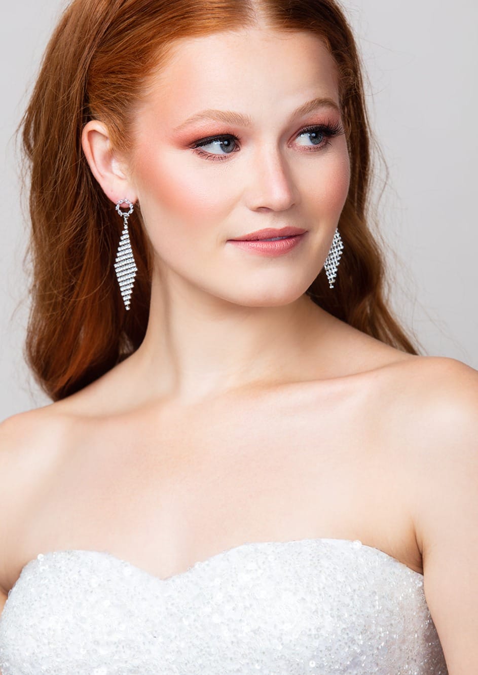 Lux Crystal Diamond Drop Earrings