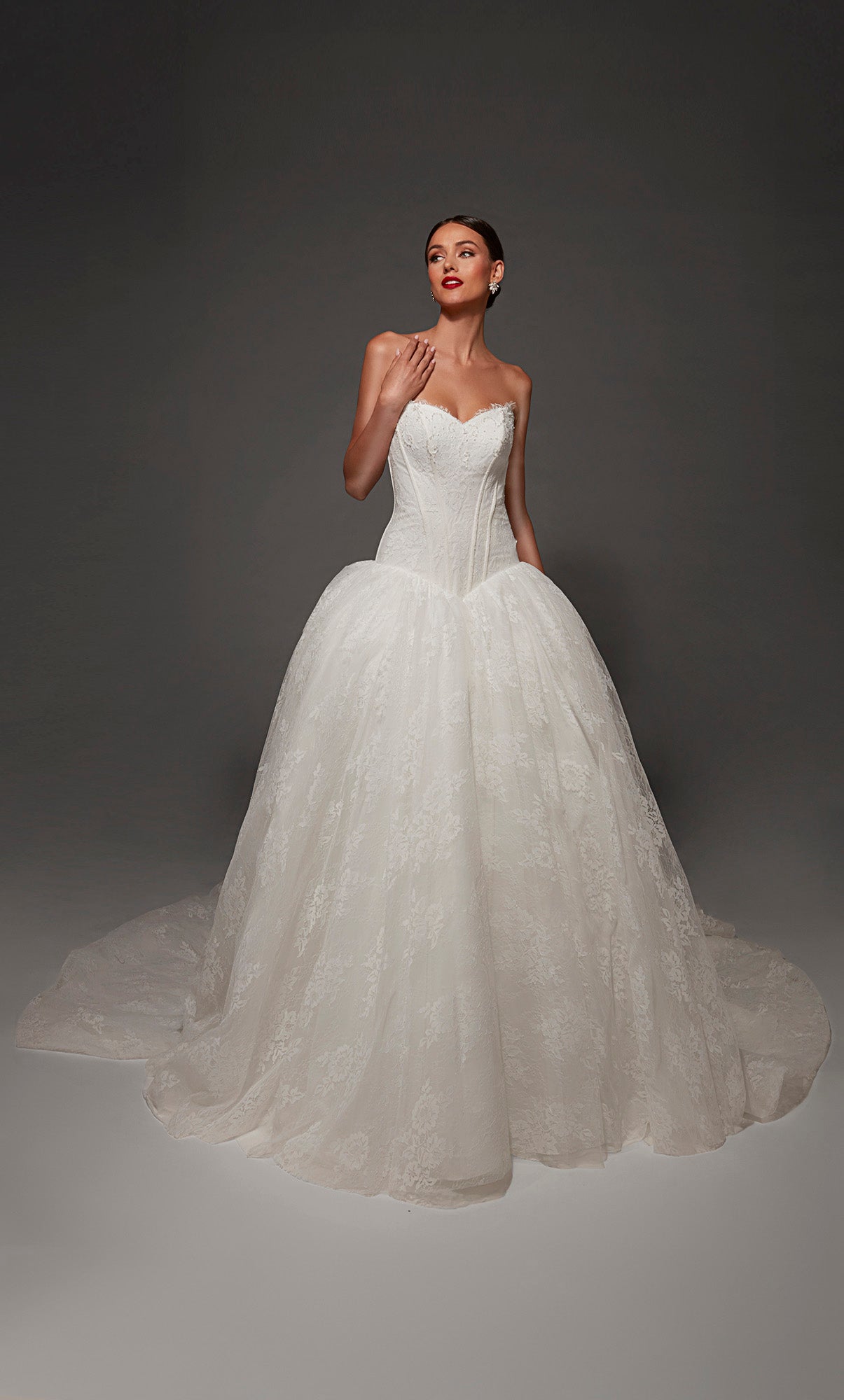ALYCE Paris 7169 Bridal Sweetheart Neckline Elegant Fit N Flare Dress