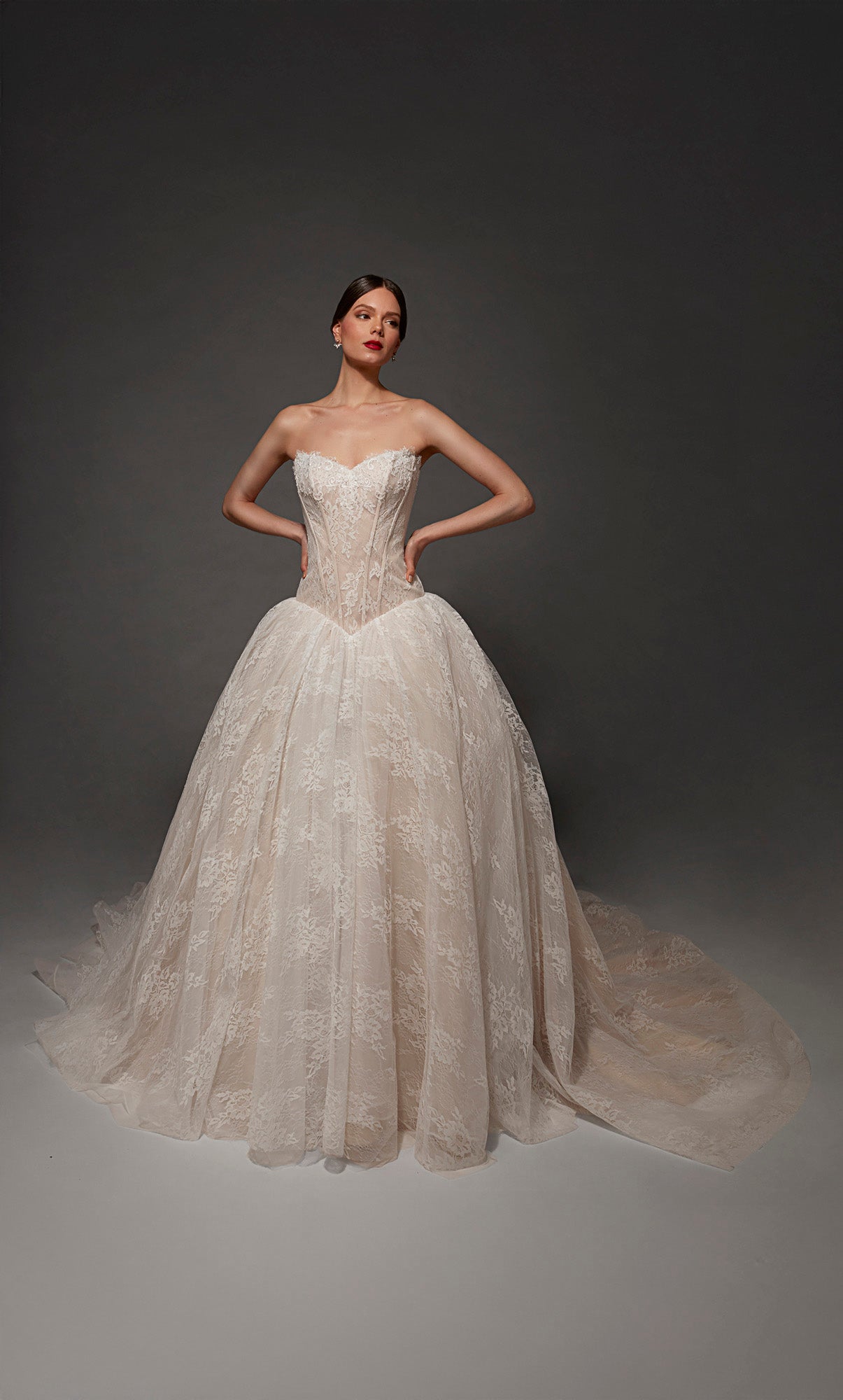 ALYCE Paris 7169 Bridal Sweetheart Neckline Elegant Fit N Flare Dress