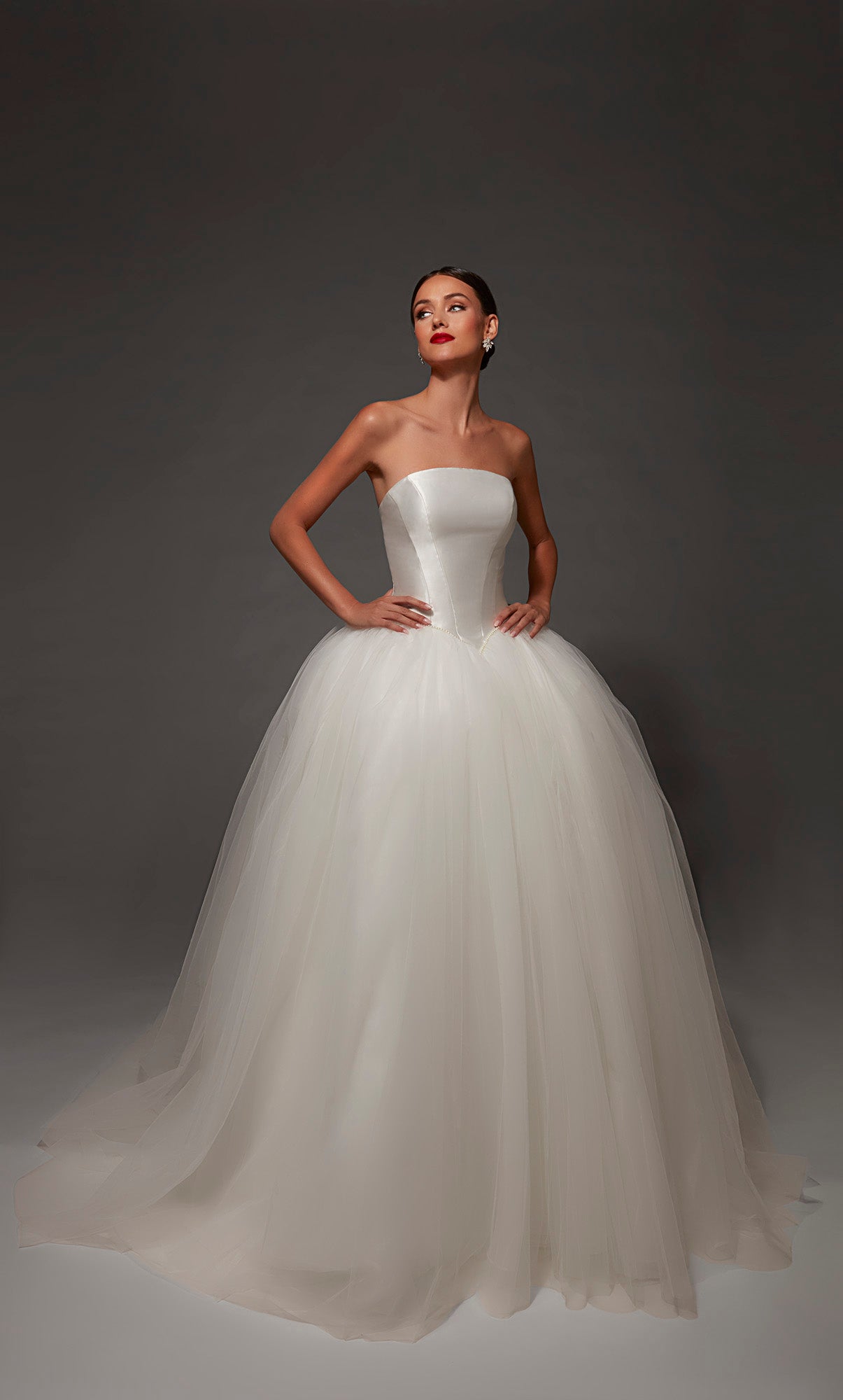 ALYCE Paris 7182 Bridal Strapless Neckline Elegant A Line Dress