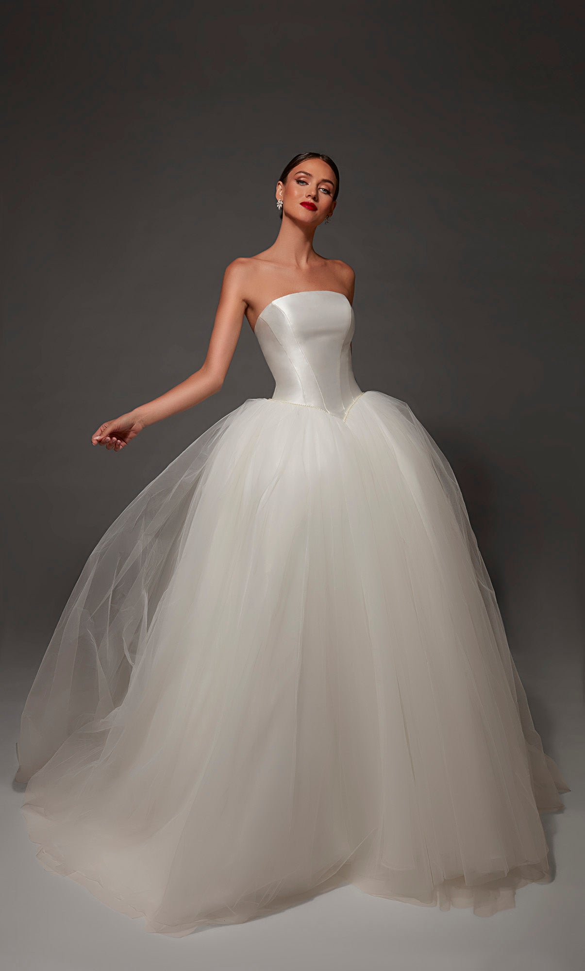 ALYCE Paris 7182 Bridal Strapless Neckline Elegant A Line Dress