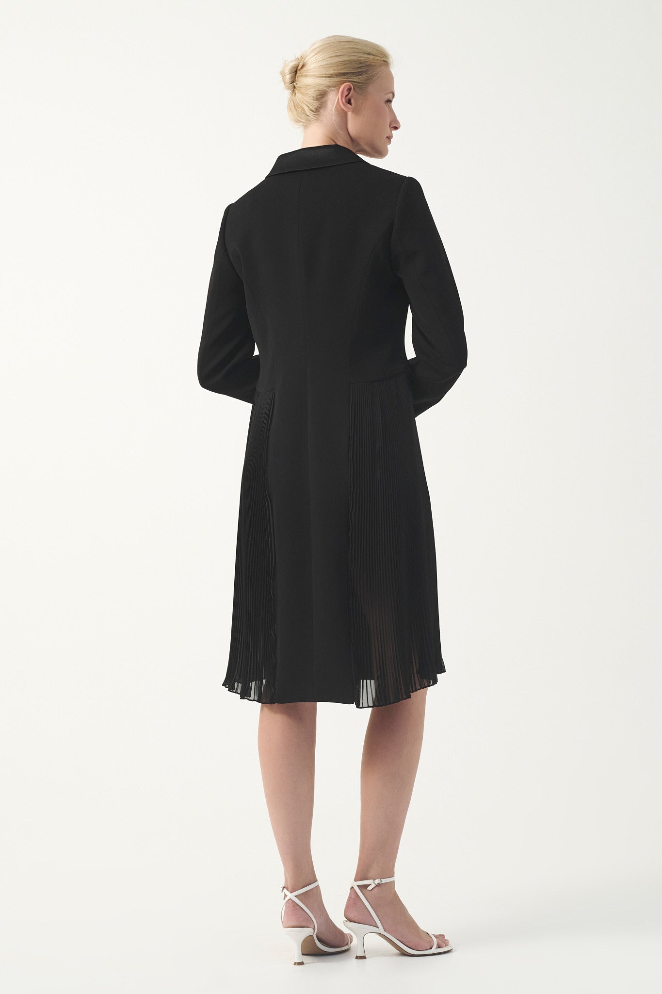 Pleated Charm Coat Dress