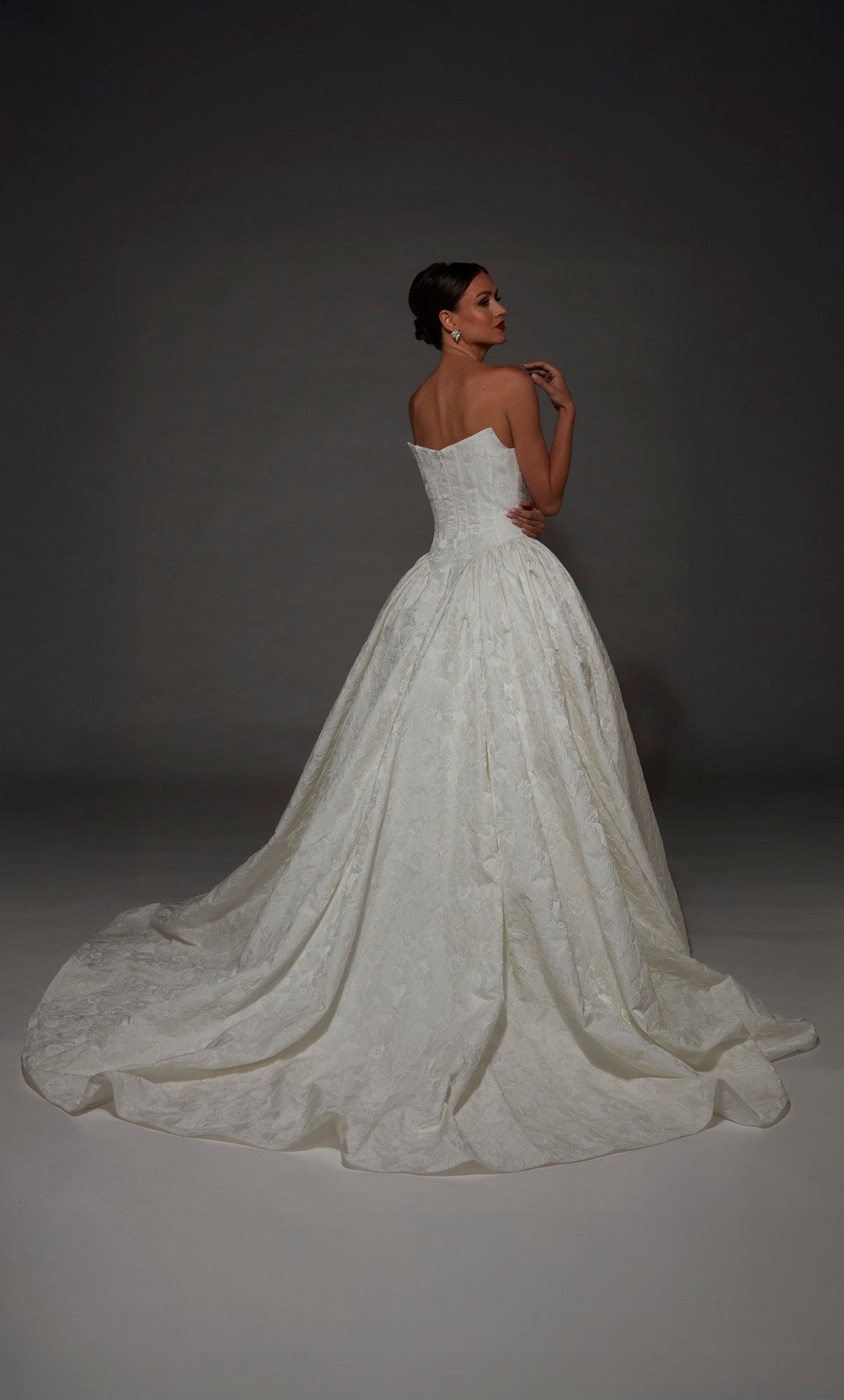 ALYCE Paris 7174 Bridal Scooped Neckline Ruched/draped Ballgown Dress
