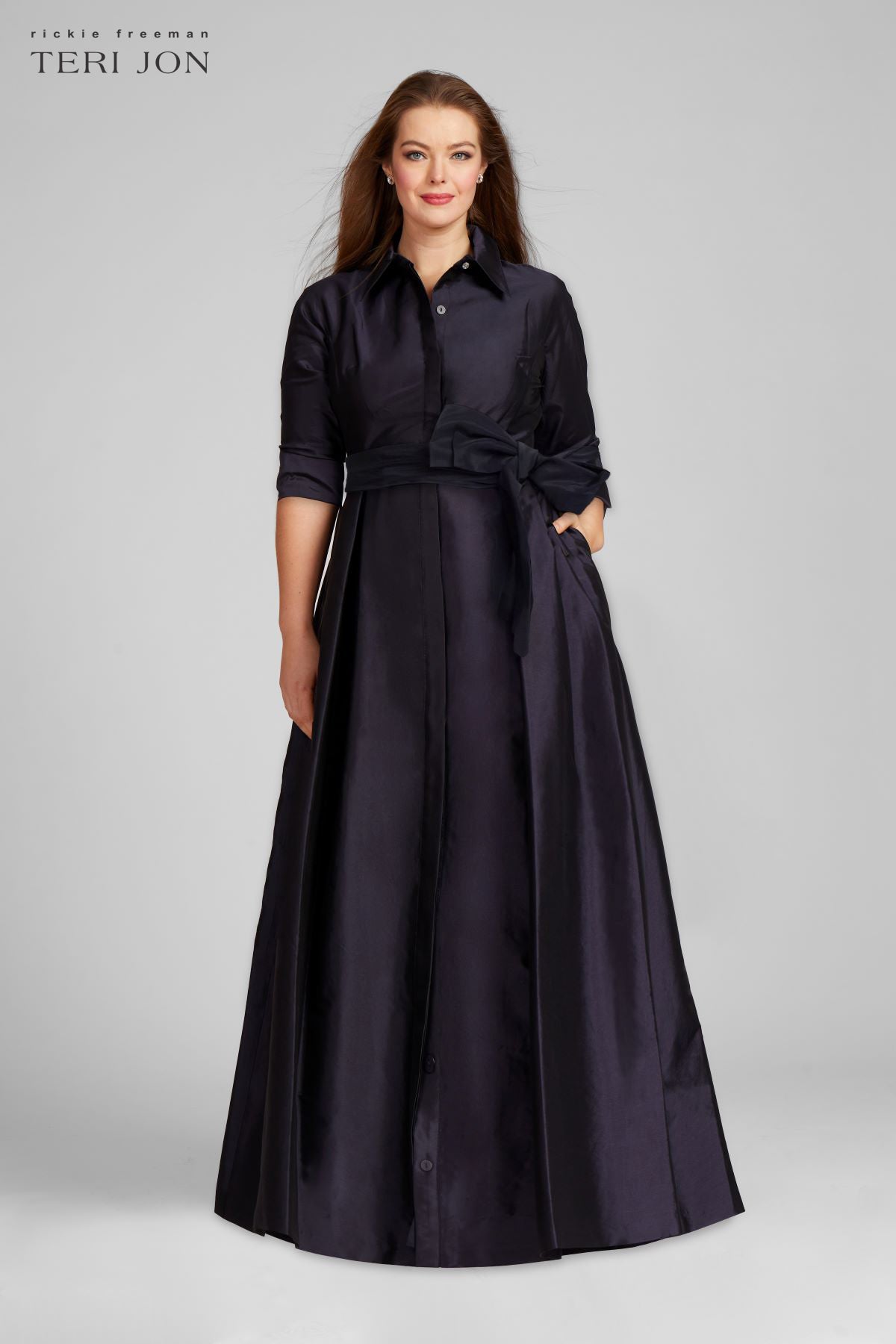 Taffeta Shirt Waist Gown