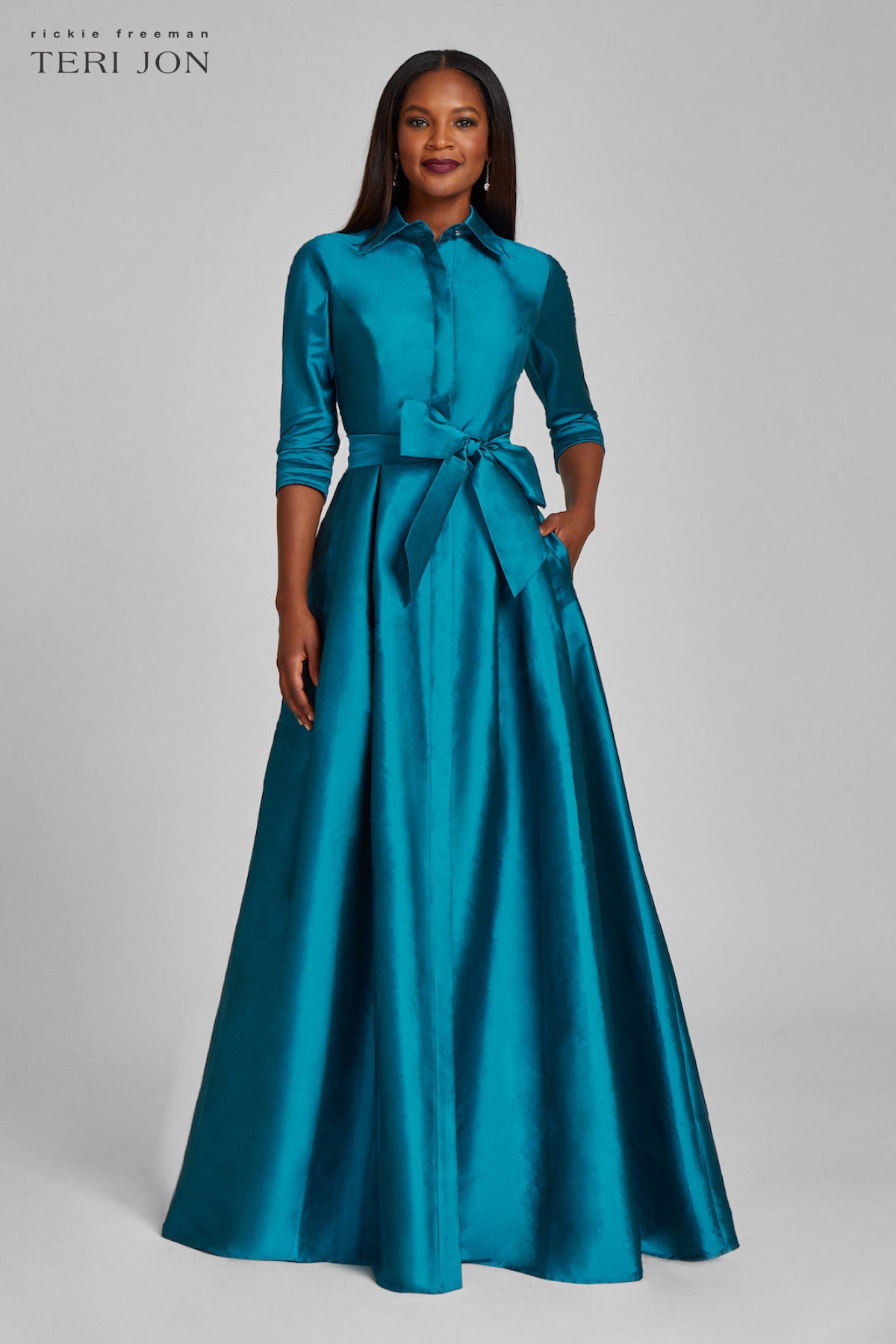 Taffeta Shirt Waist Gown