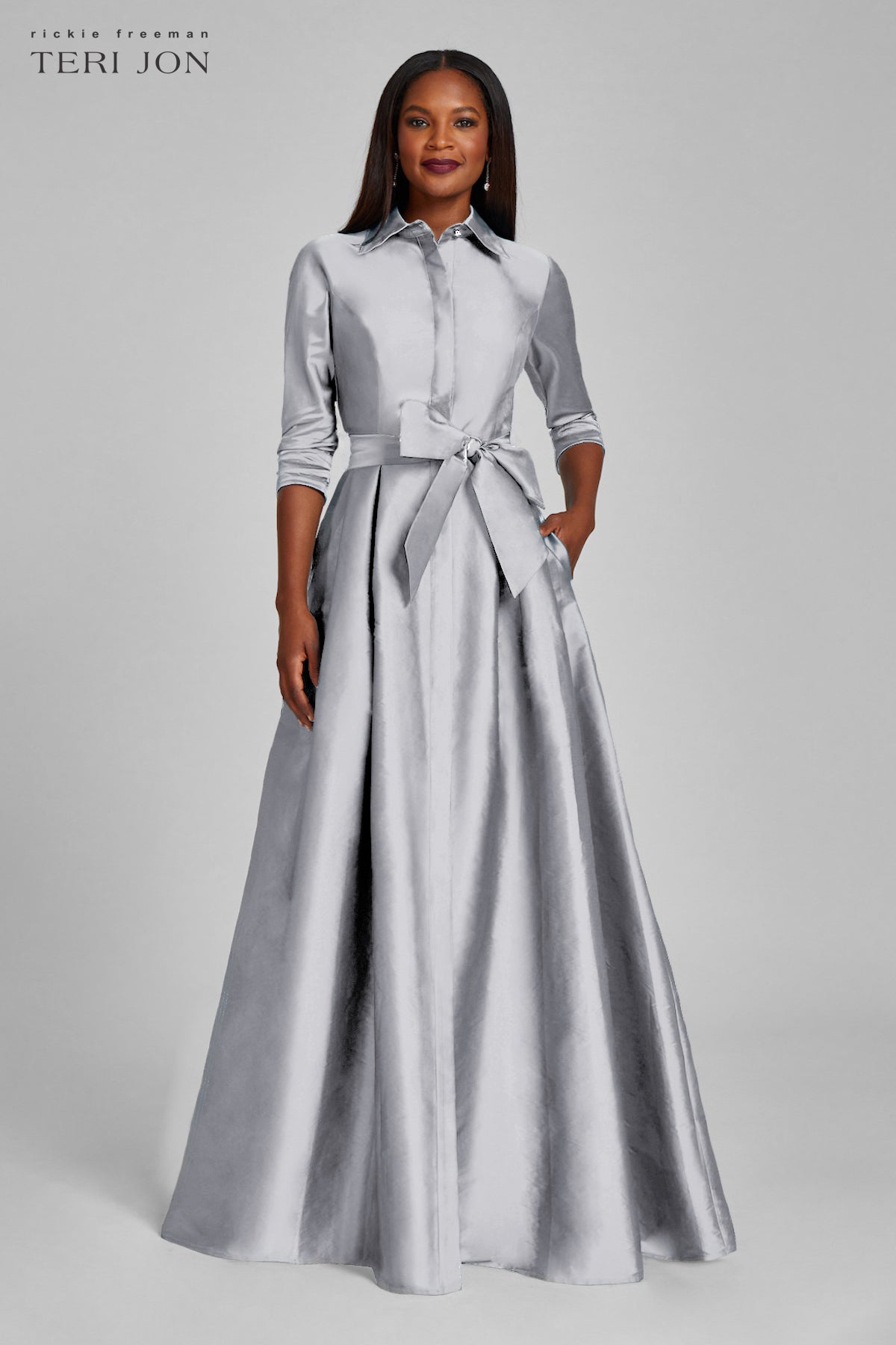 Taffeta Shirt Waist Gown
