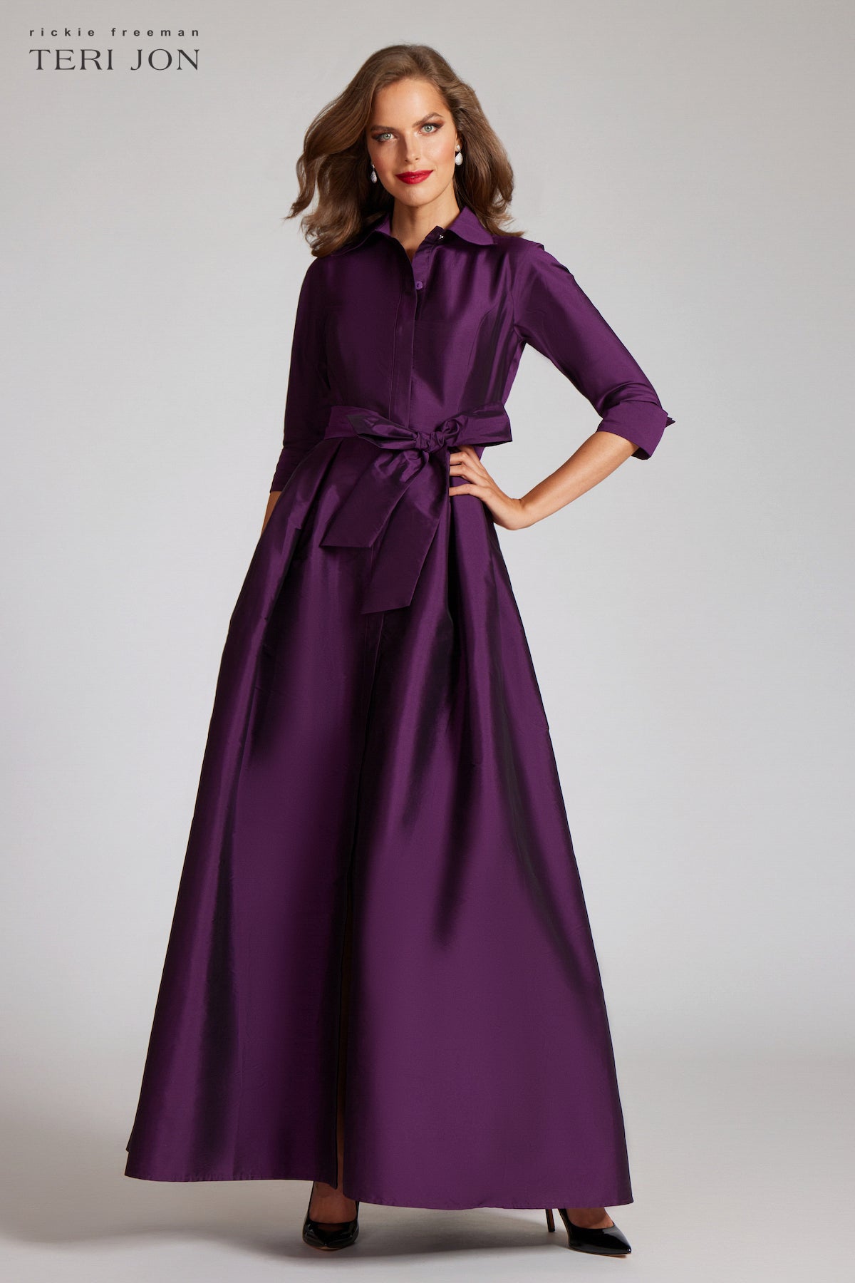 Taffeta Shirt Waist Gown