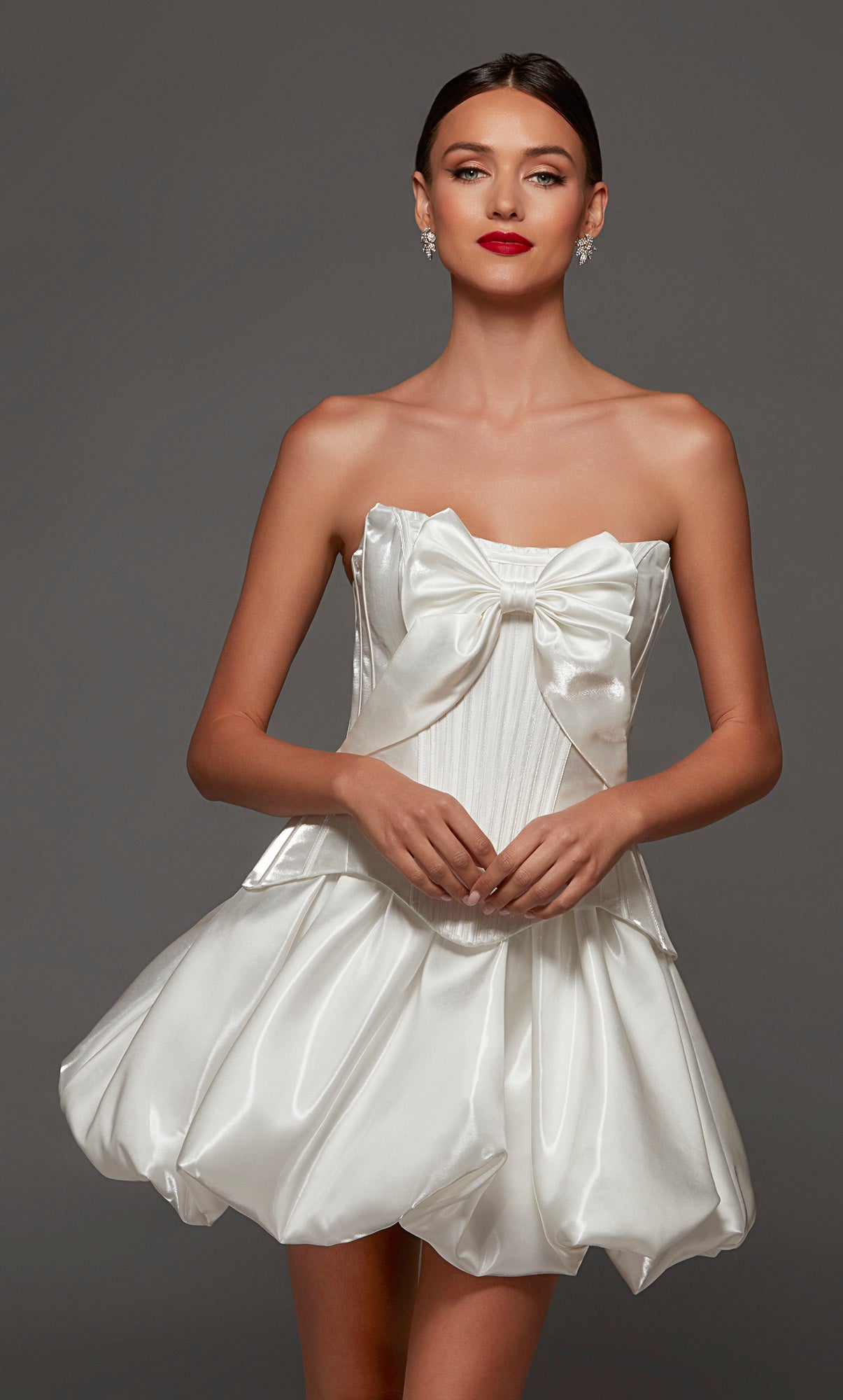 ALYCE Paris 70108 Bridal Strapless Neckline Elegant A Line Dress
