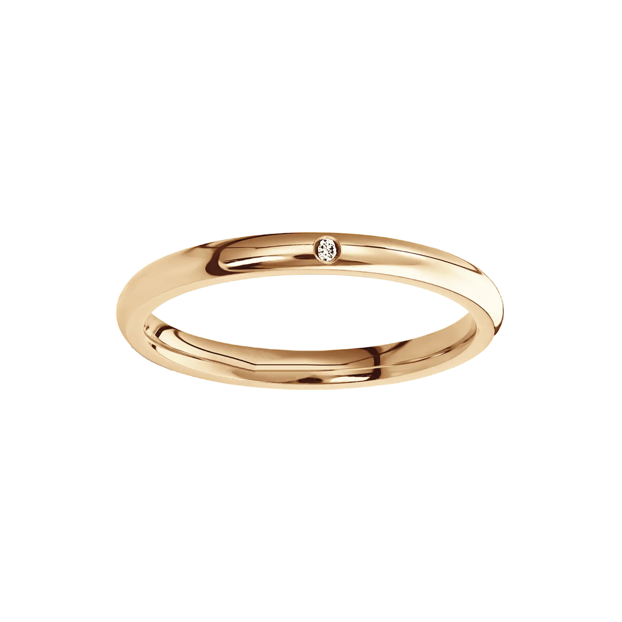Warmth Gold Wedding Ring - for her