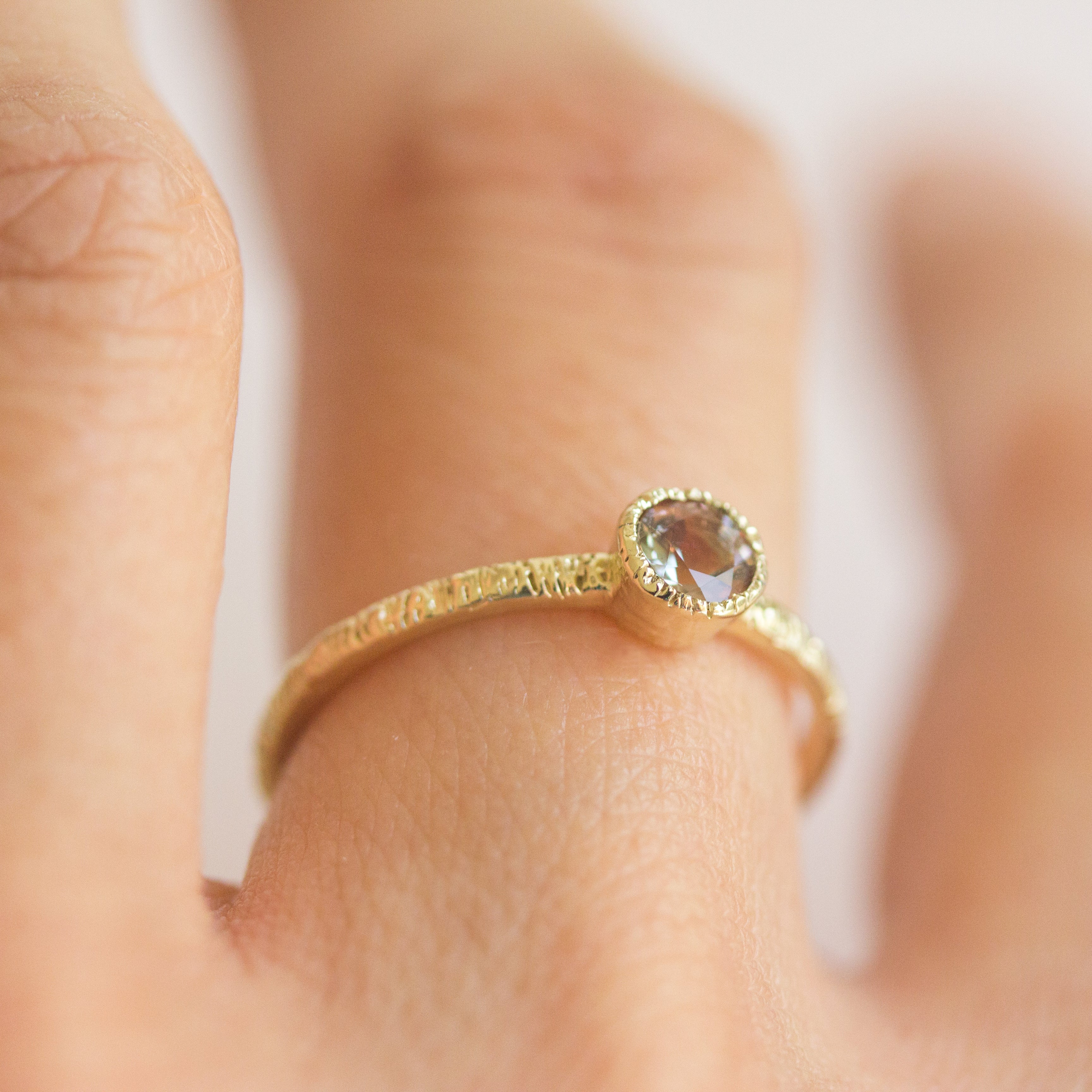 One of a Kind Oregon Sunstone Ring - Size 5.5
