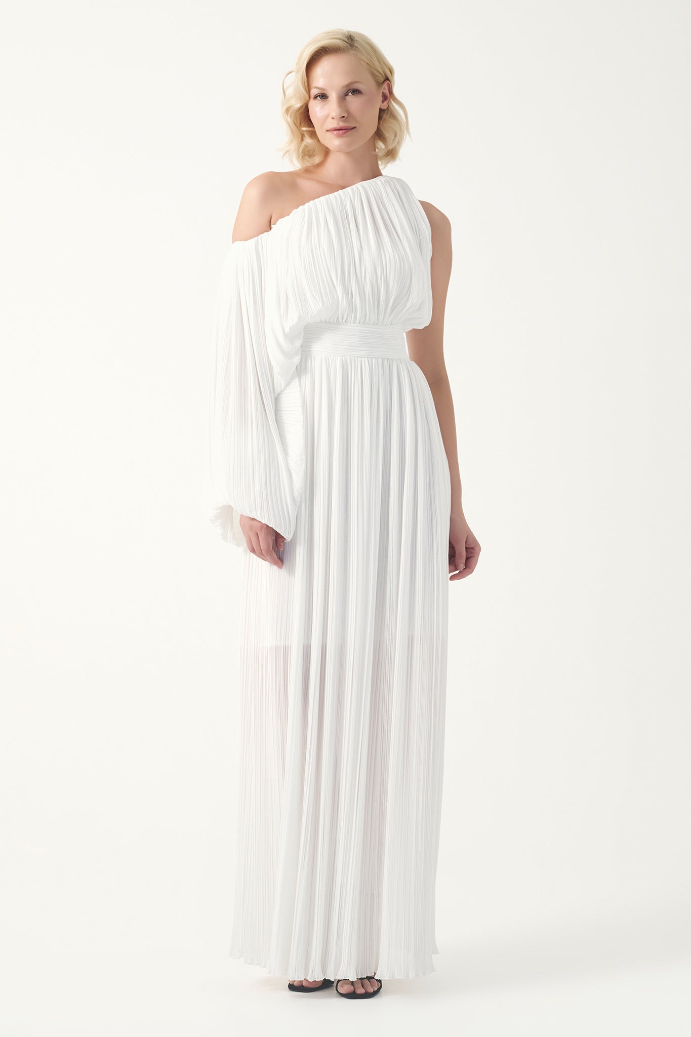 Grecian Pleated Elegance