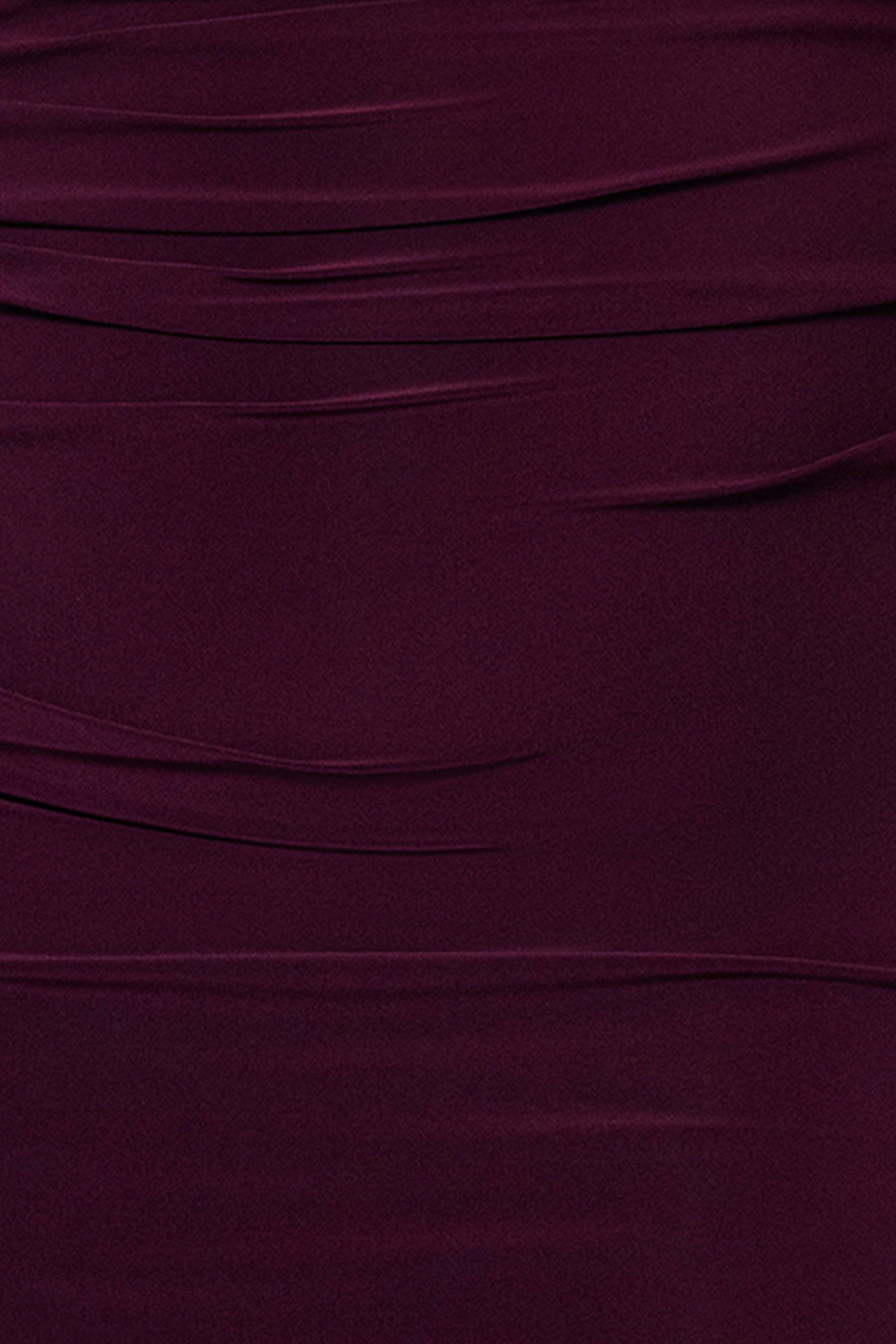 Plus “Miriam” Jersey Knit Draped Back Dress