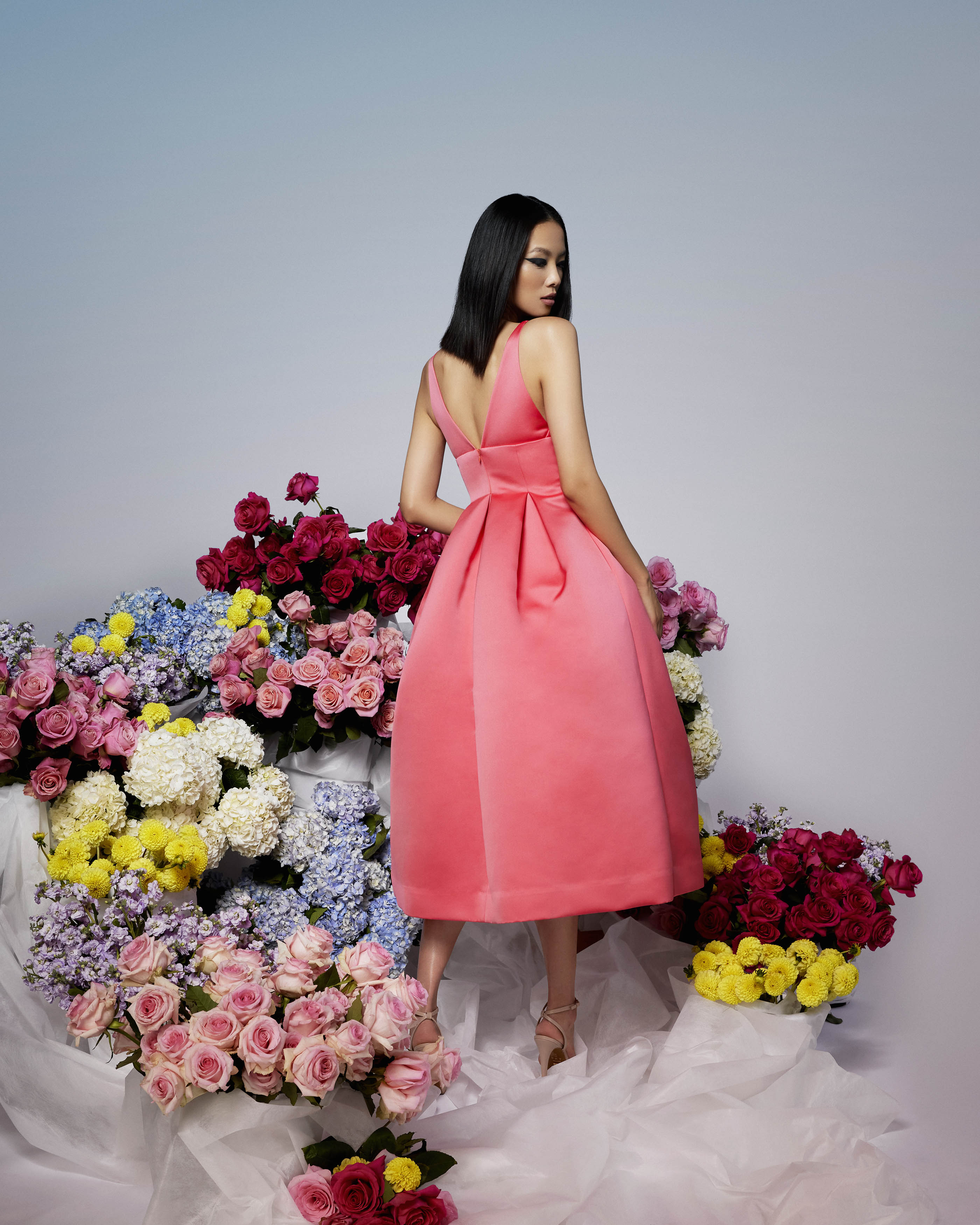 SLEEVELESS MIDI DRESS