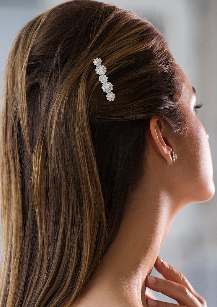 Gabi Crystal Floral Hairpiece