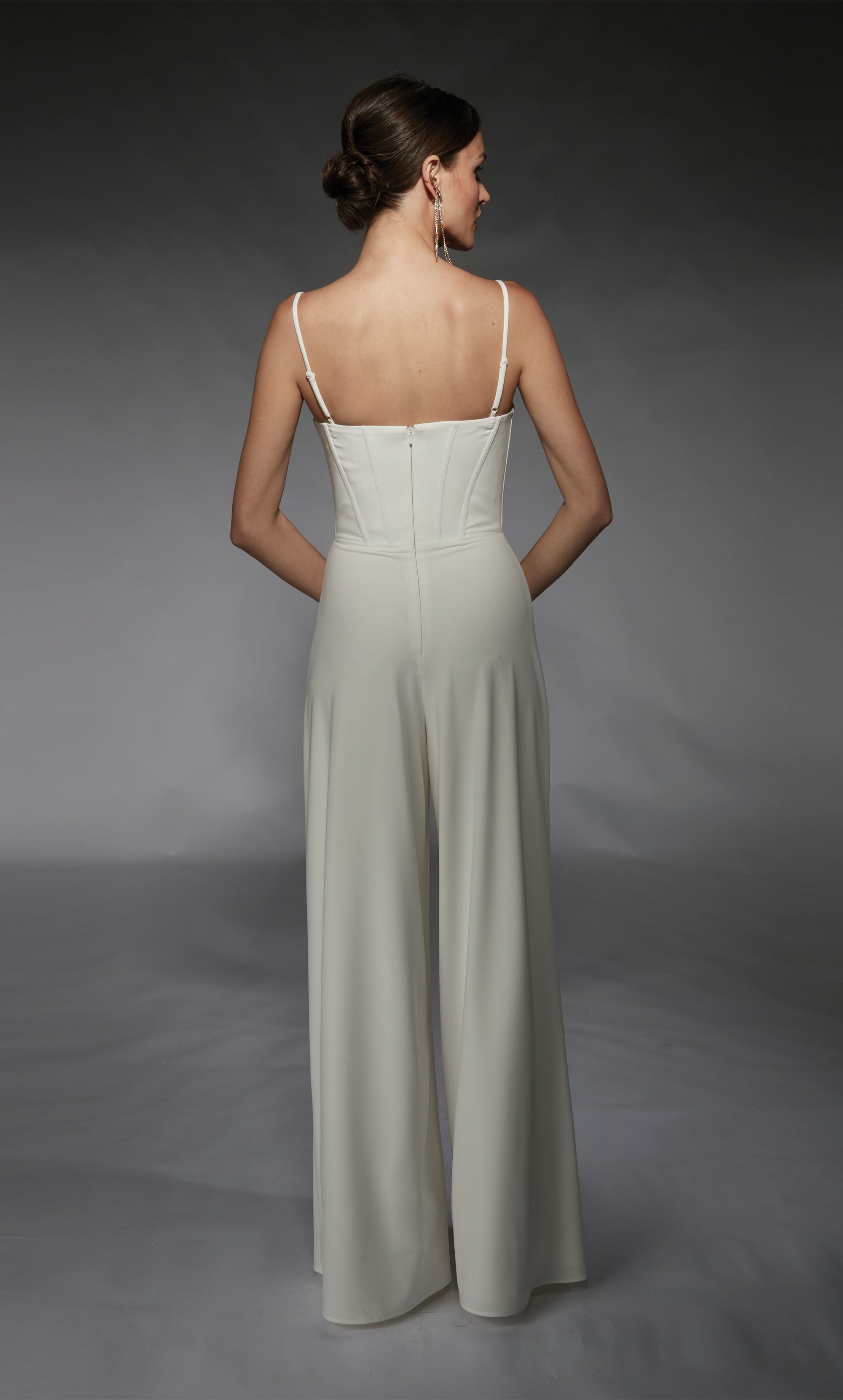 ALYCE Paris 70075 Bridal Sweetheart Neckline Corset Jumpsuit Dress