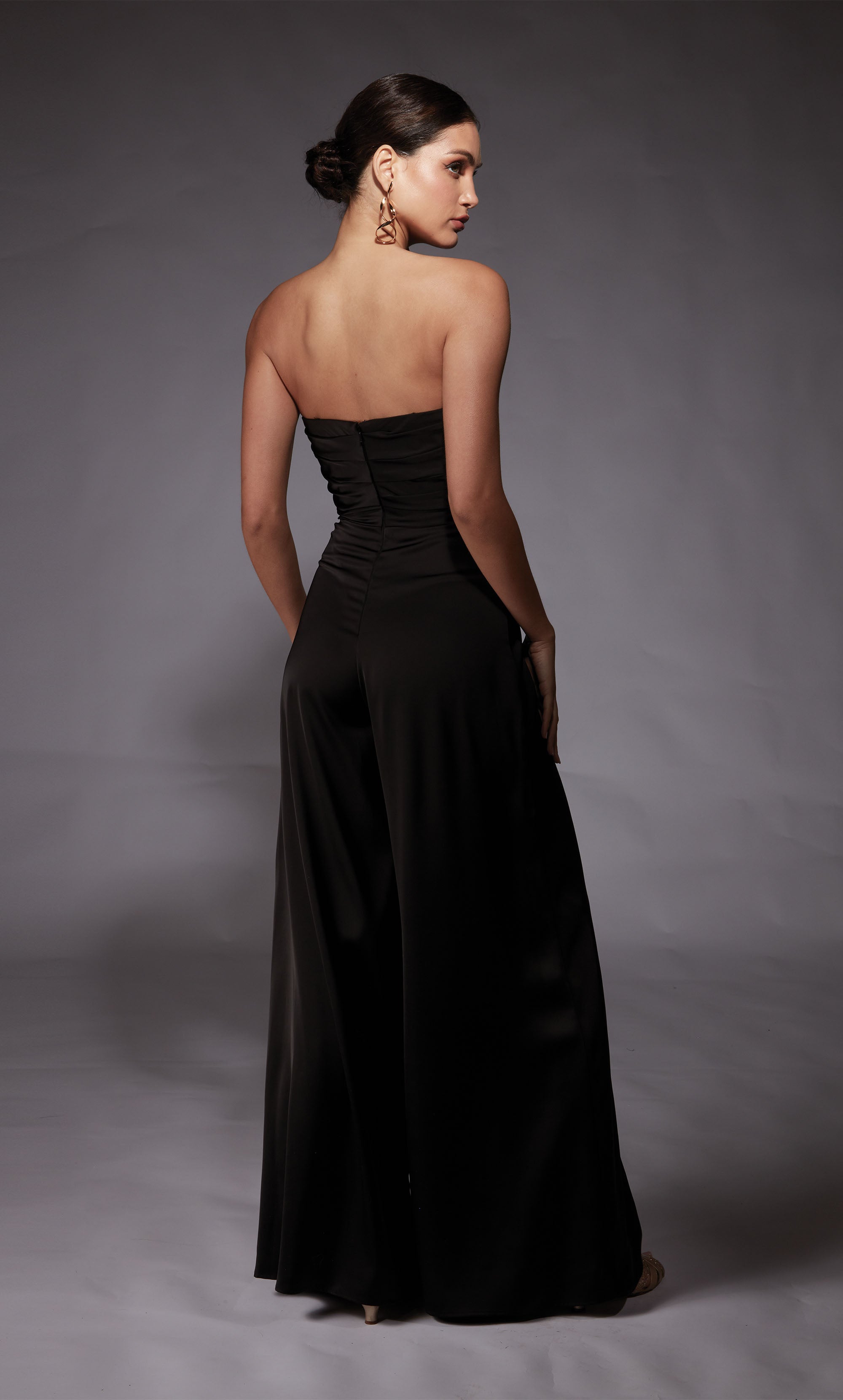 ALYCE Paris 70071 Bridal Off The Shoulder Neckline Elegant Jumpsuit Dress