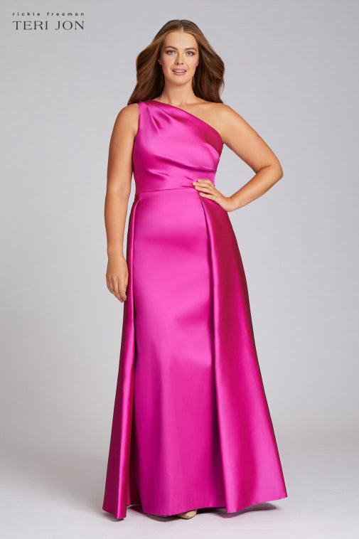 One Shoulder Stretch Gazar Gown