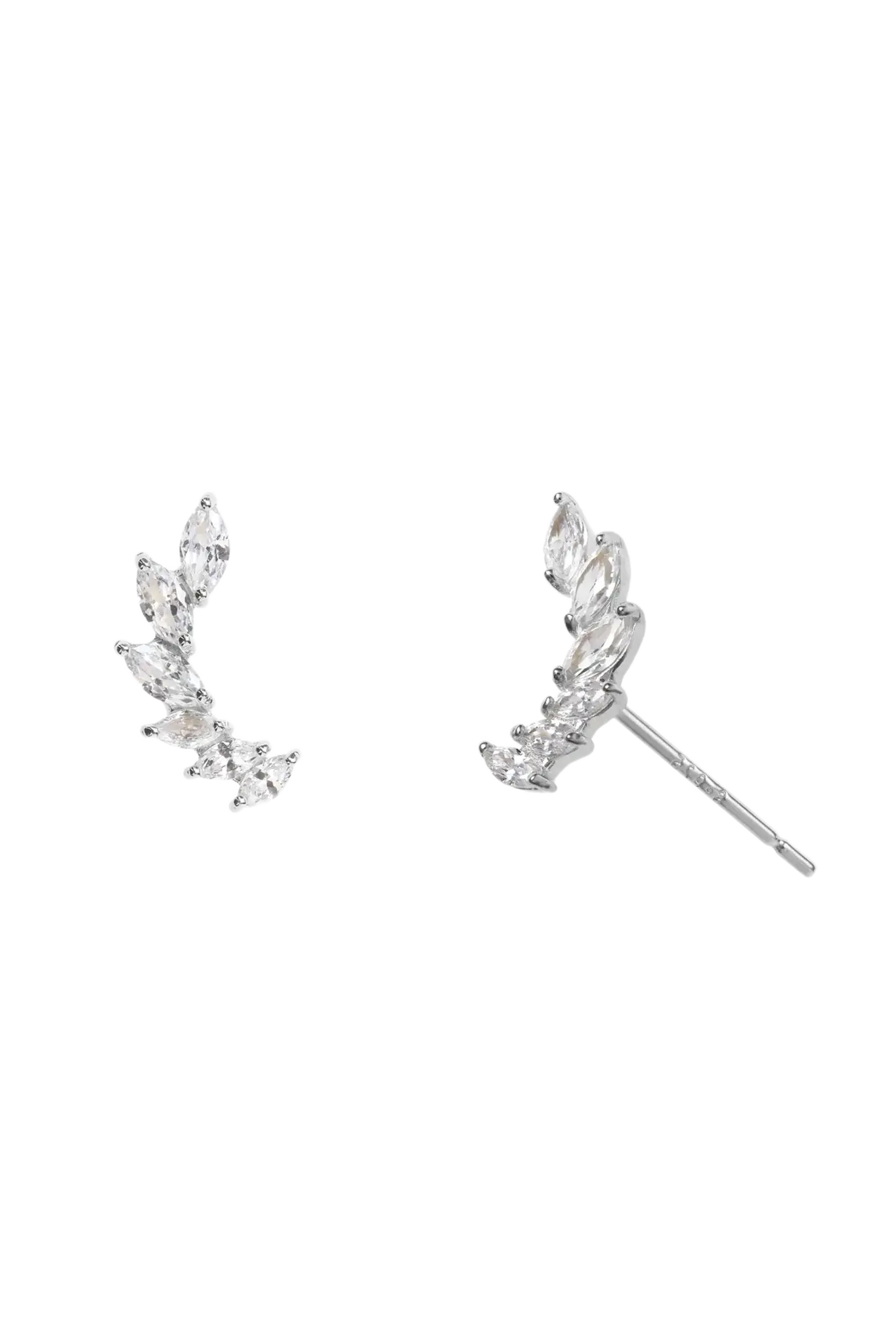 Silver Papillon Earrings
