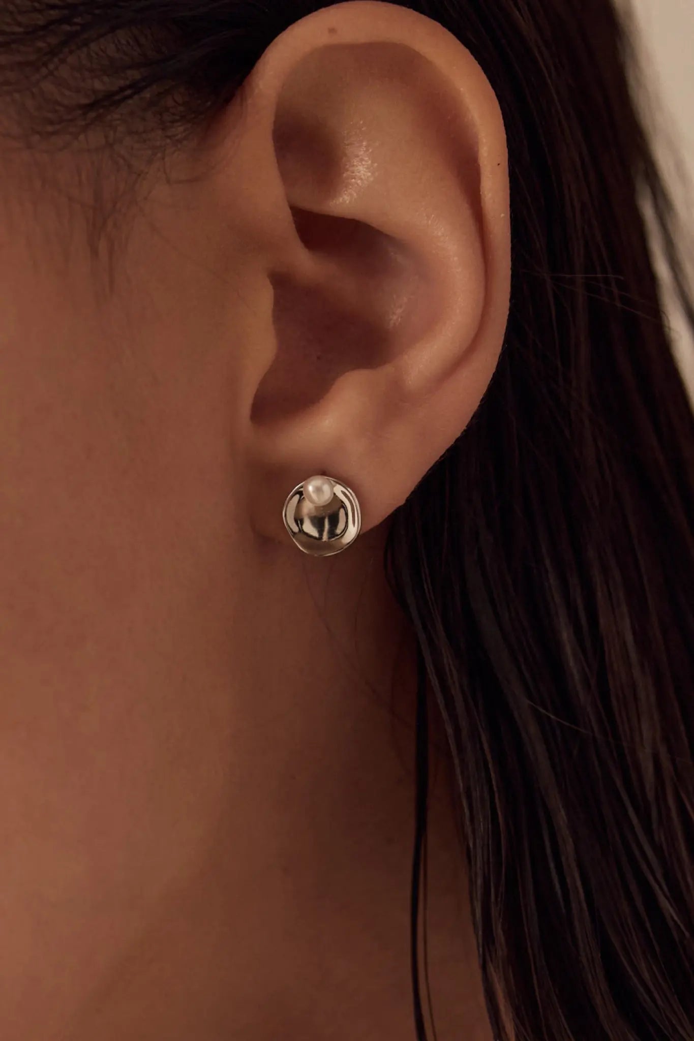 Silver Seashell Earrings II