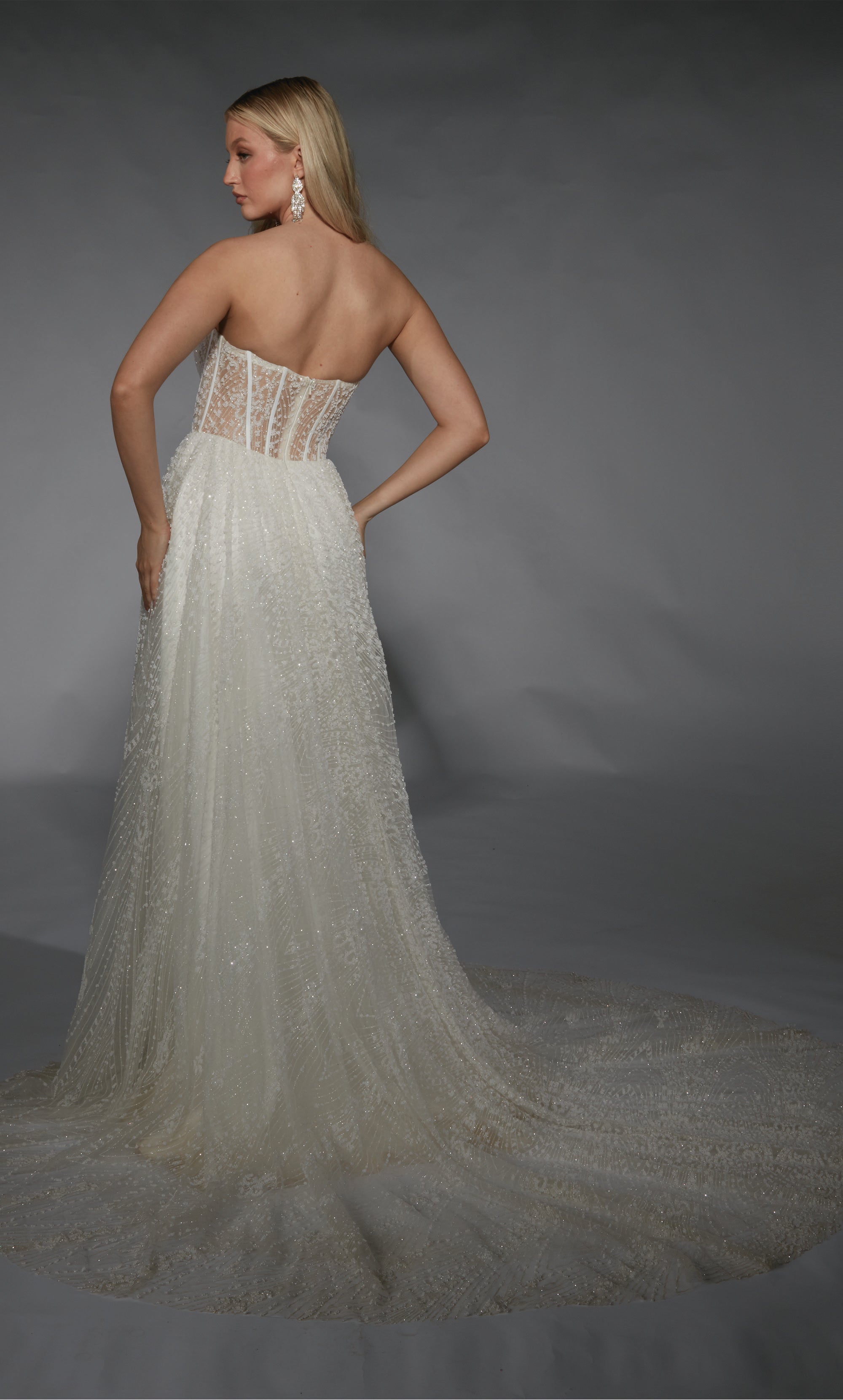ALYCE Paris 7133 Bridal Sweetheart Neckline Illusion A Line Dress