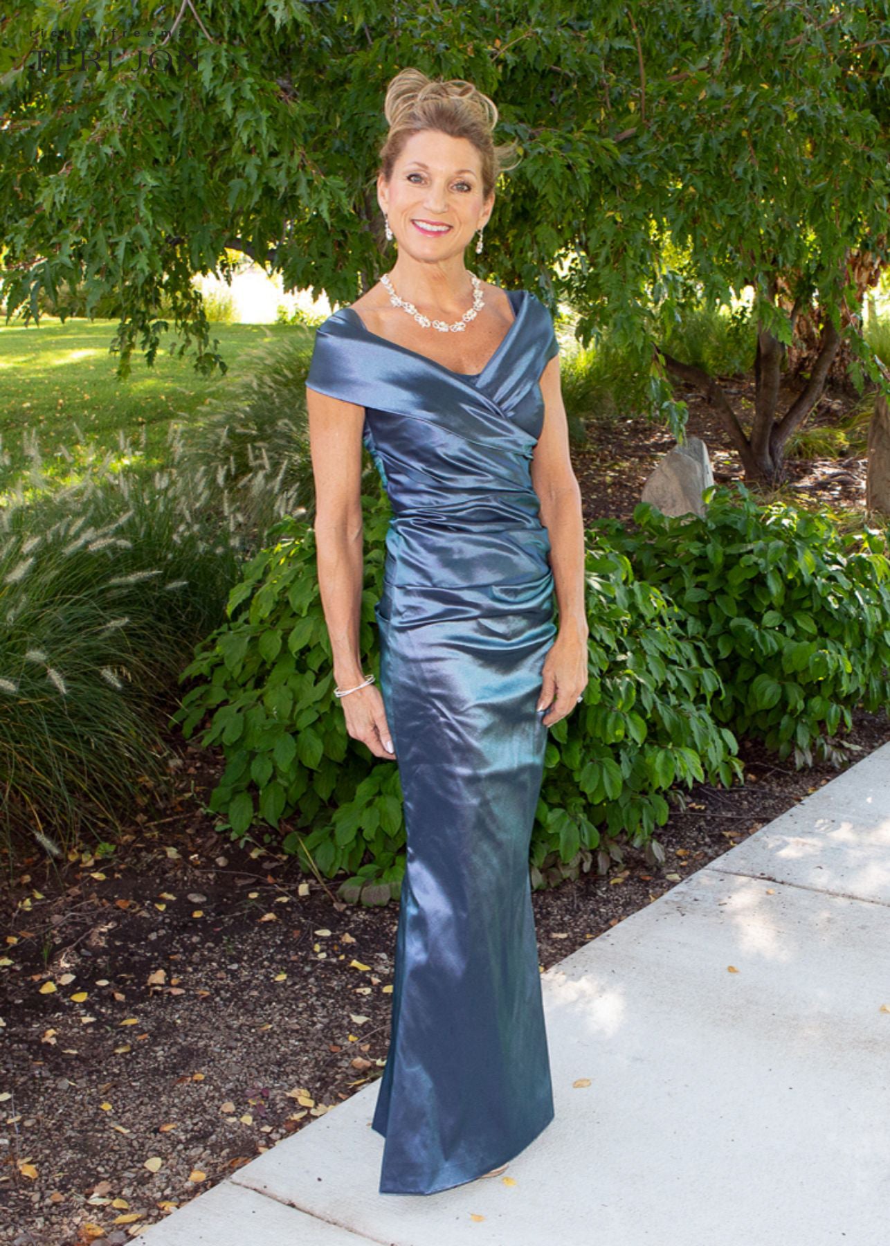 Off The Shoulder Stretch Portrait Gown