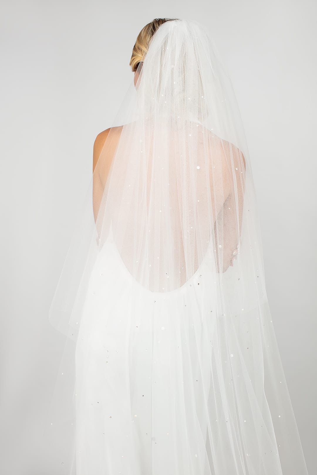 Twinkle Cathedral Veil with Pearls & Crystals