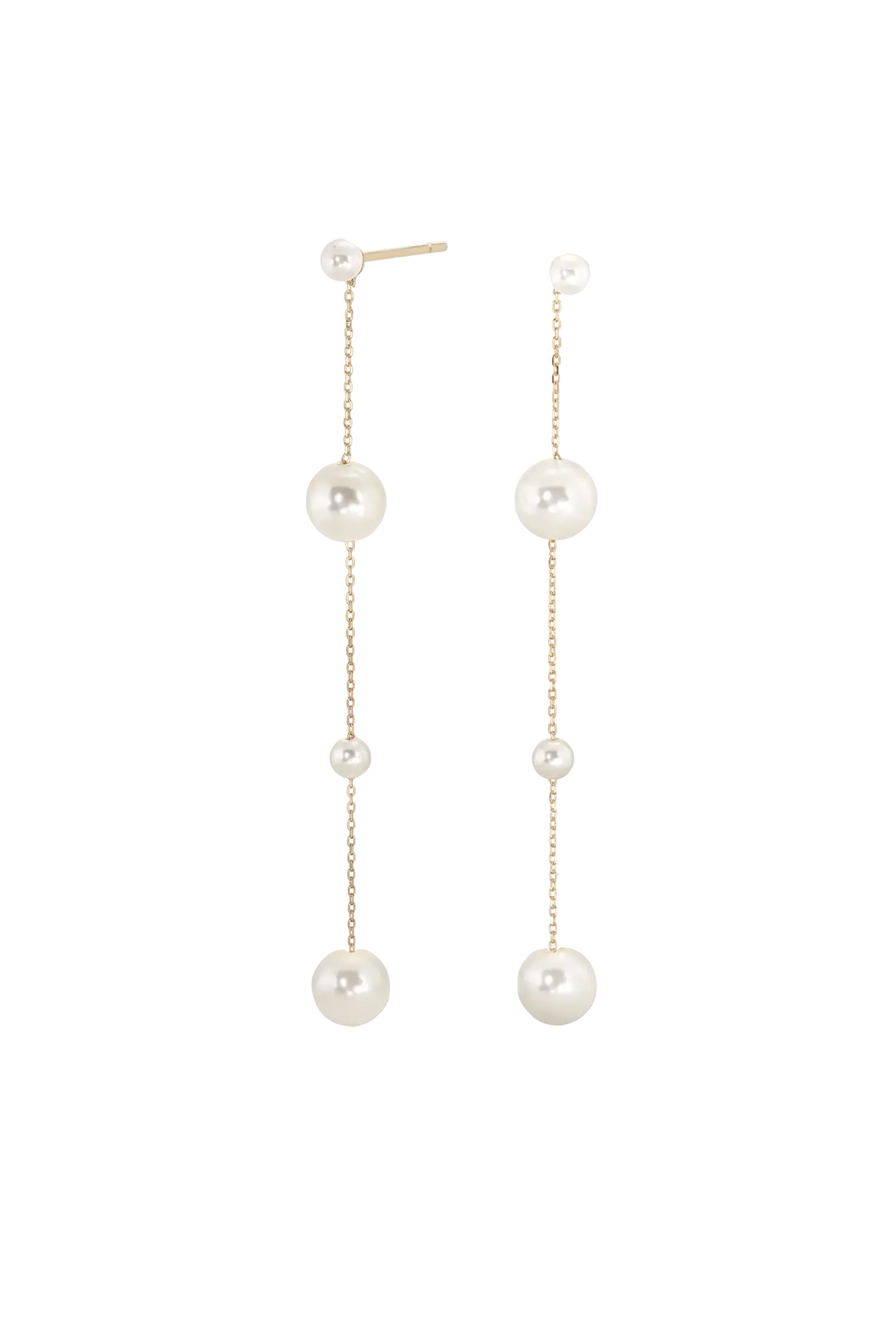 Silver Pearl Drip Drop II Earrings