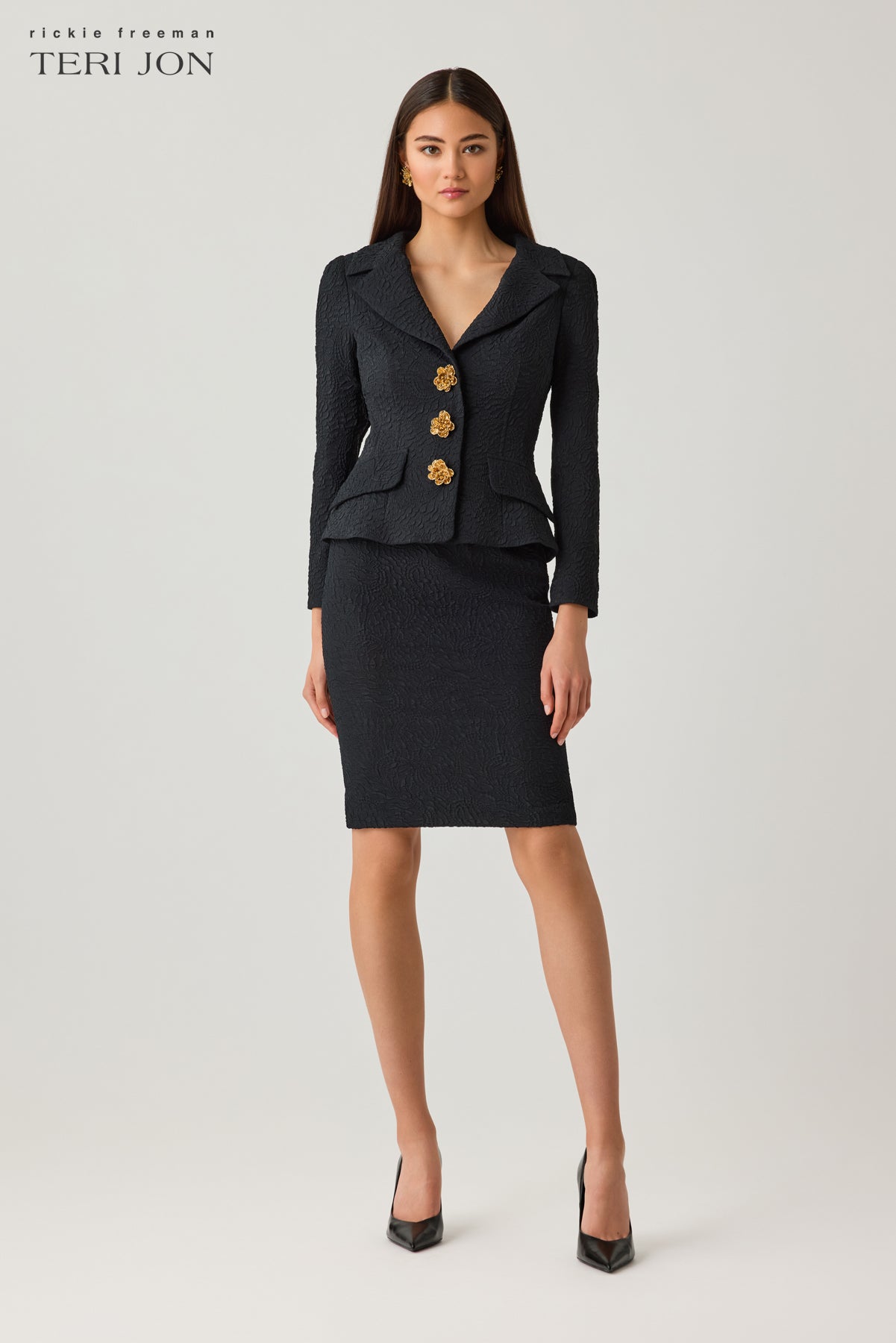 Jacquard Straight Skirt