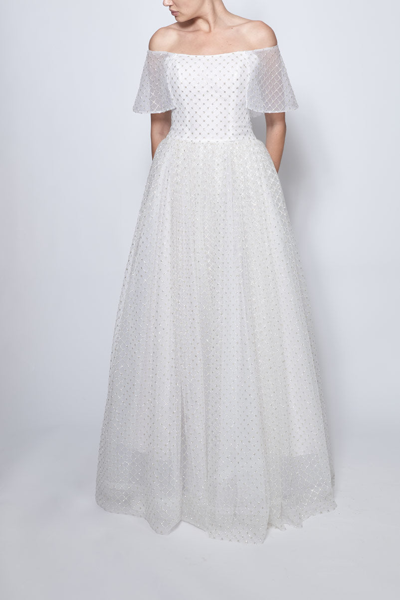 Embellished Wedding Dress Nivis Snowflake Collection