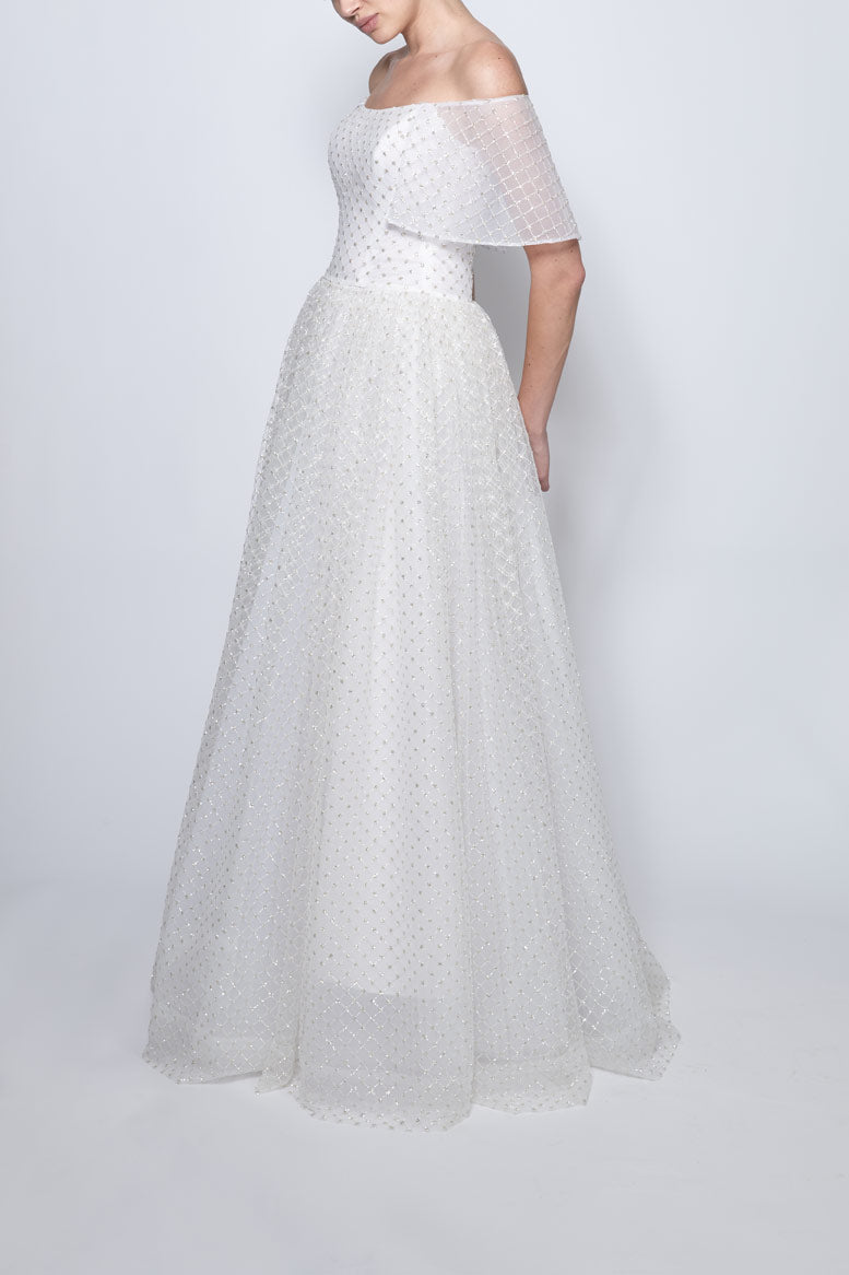 Embellished Wedding Dress Nivis Snowflake Collection