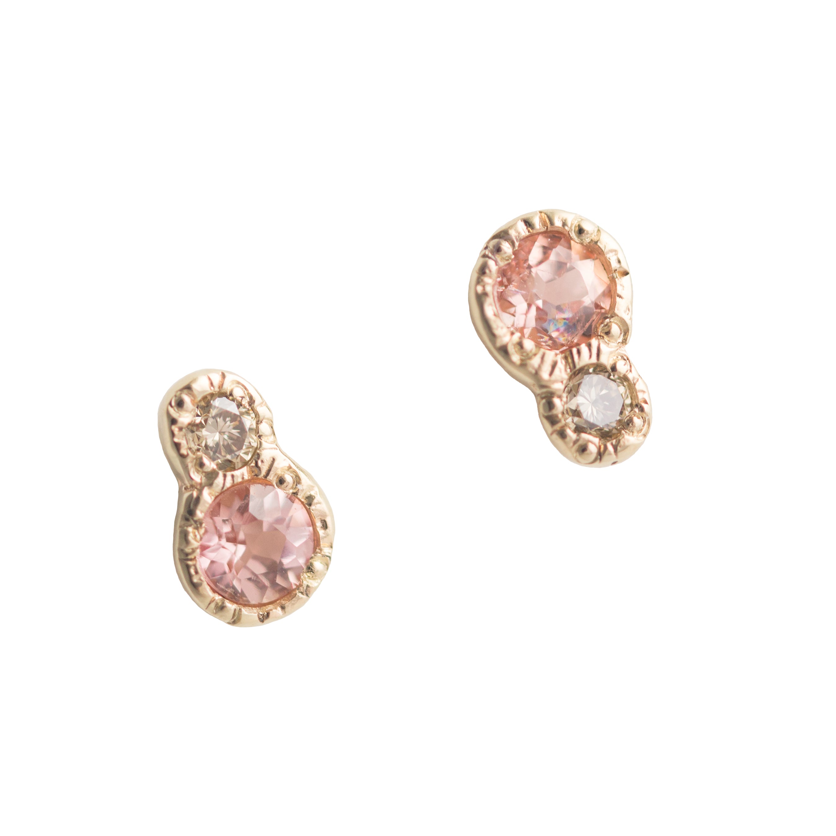 Towa Topaz + Diamond Earrings