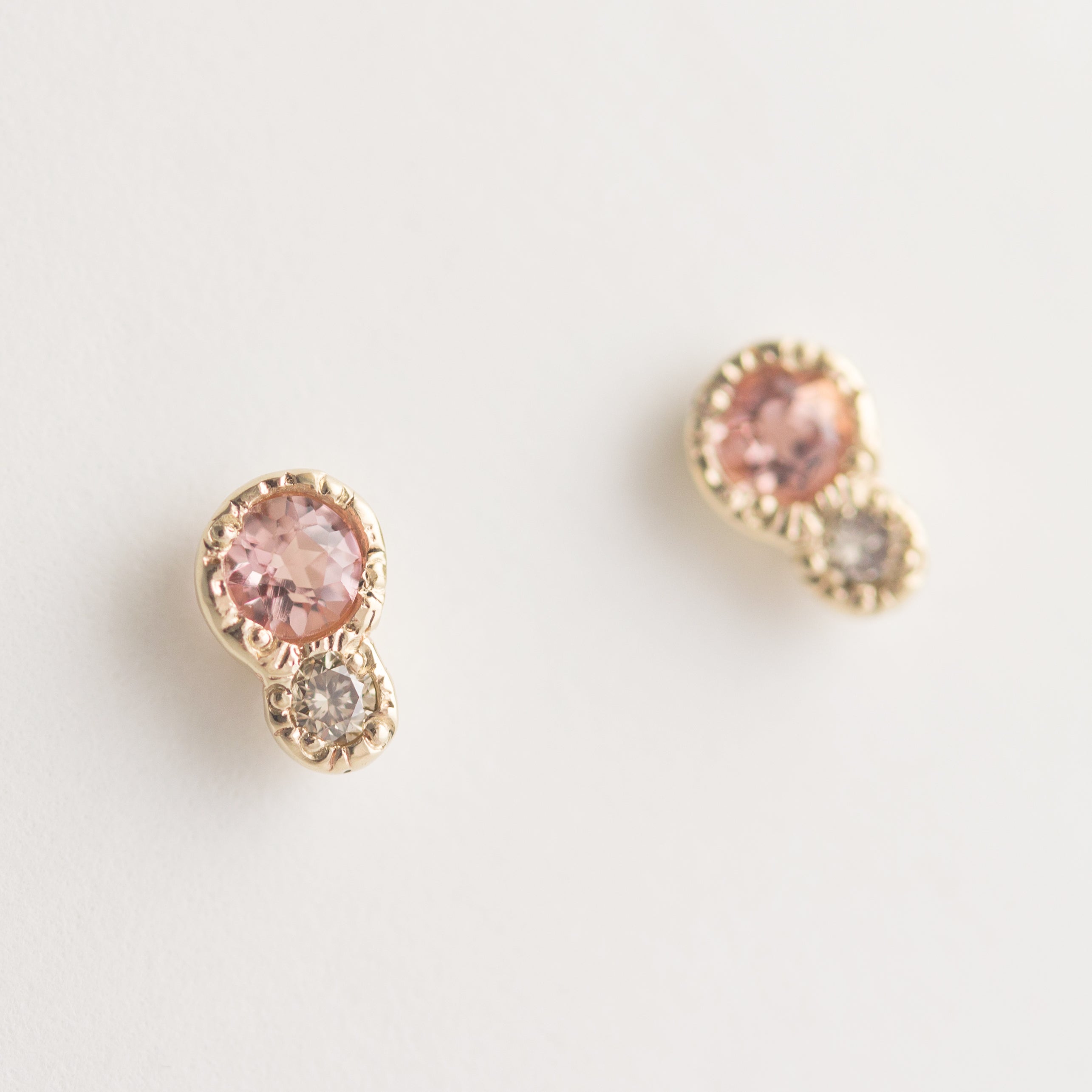 Towa Topaz + Diamond Earrings