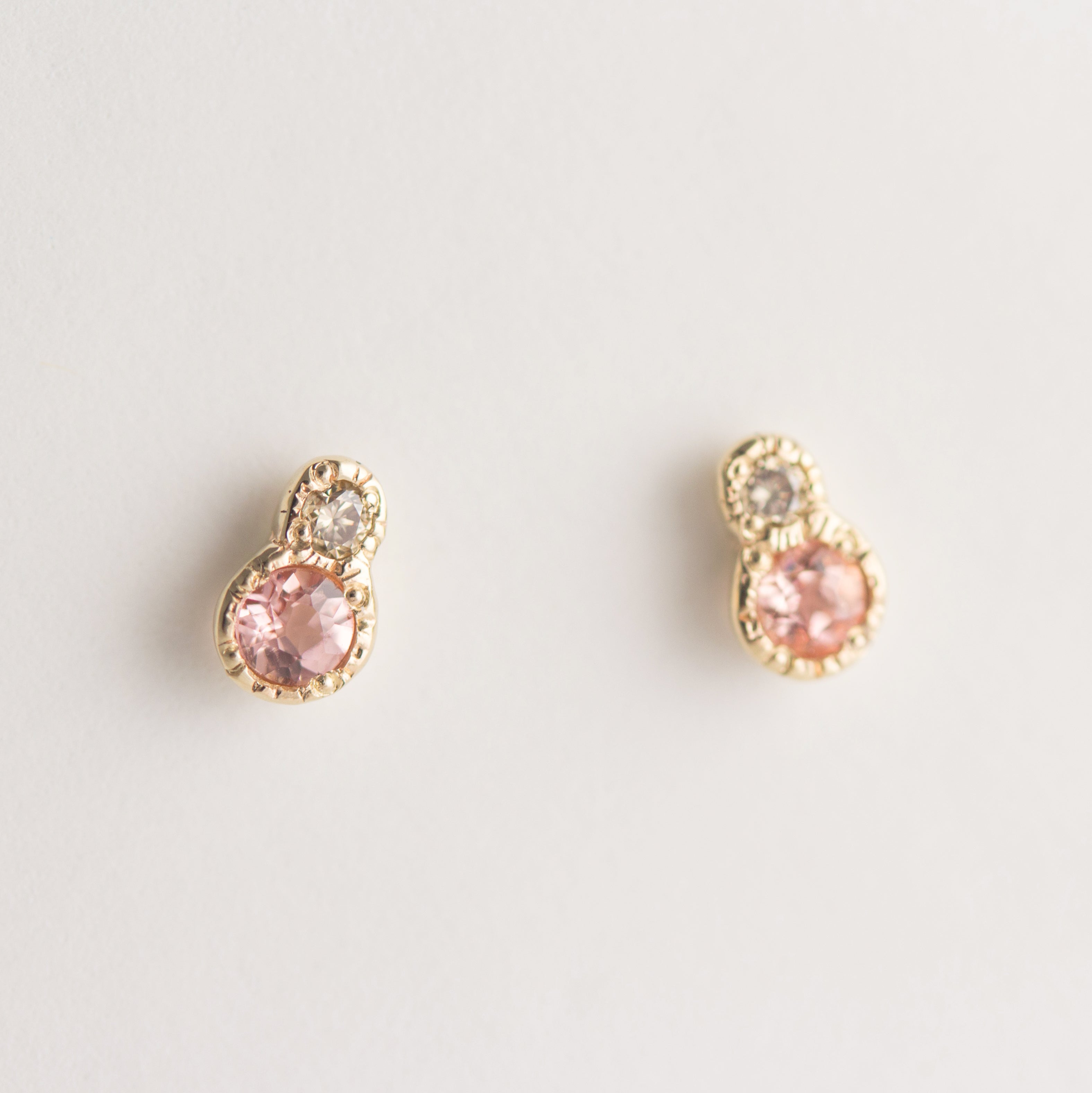 Towa Topaz + Diamond Earrings