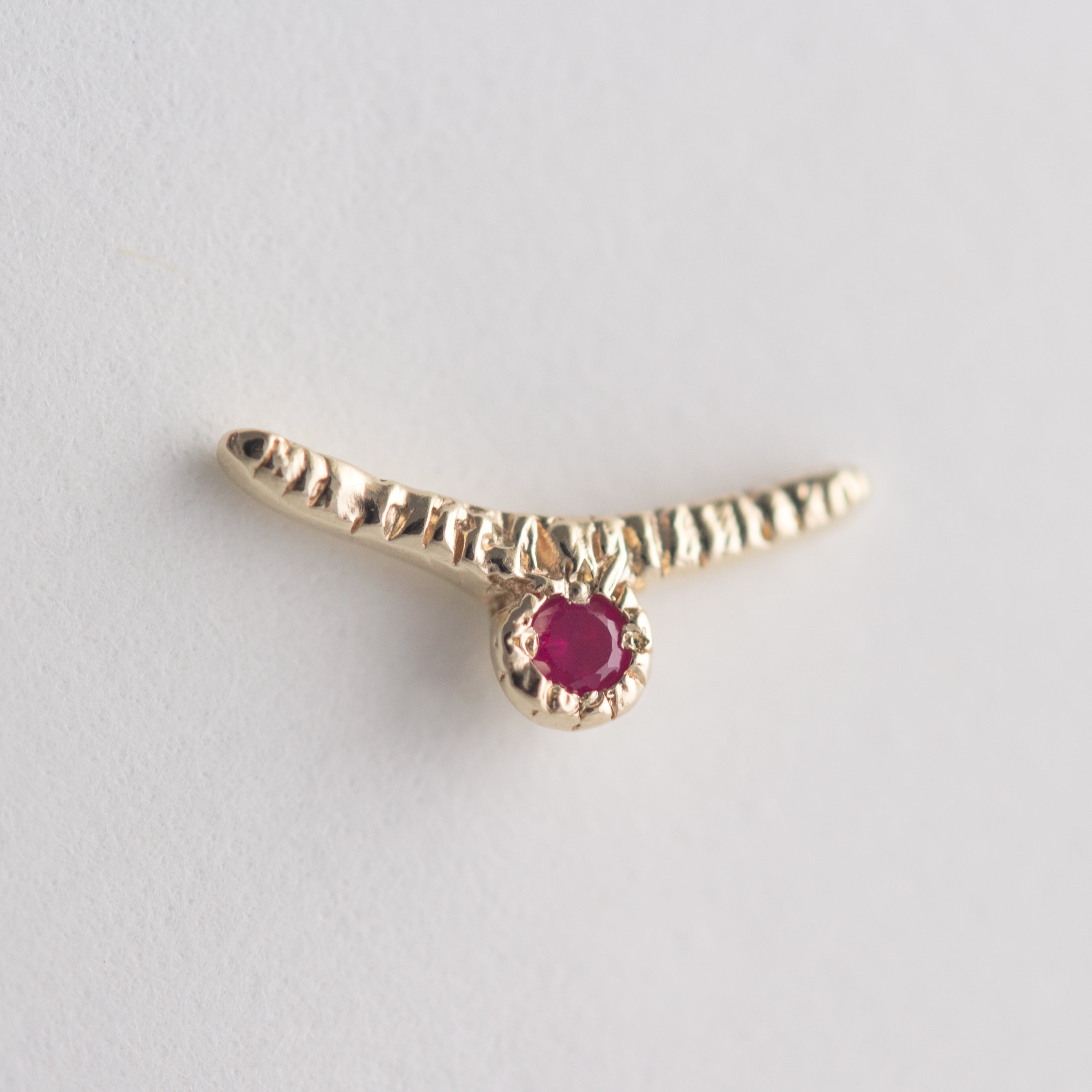 Arco Ruby Earrings