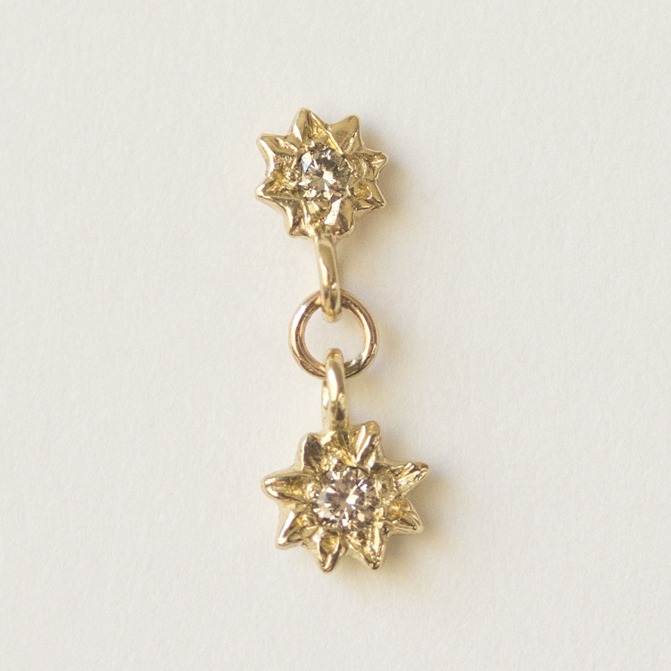 Starry Swing Champagne Diamond Earrings