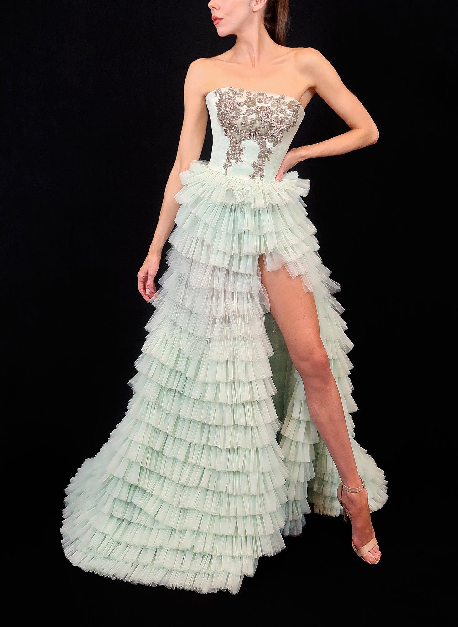 Mint Green Tulle Dress - Persephone