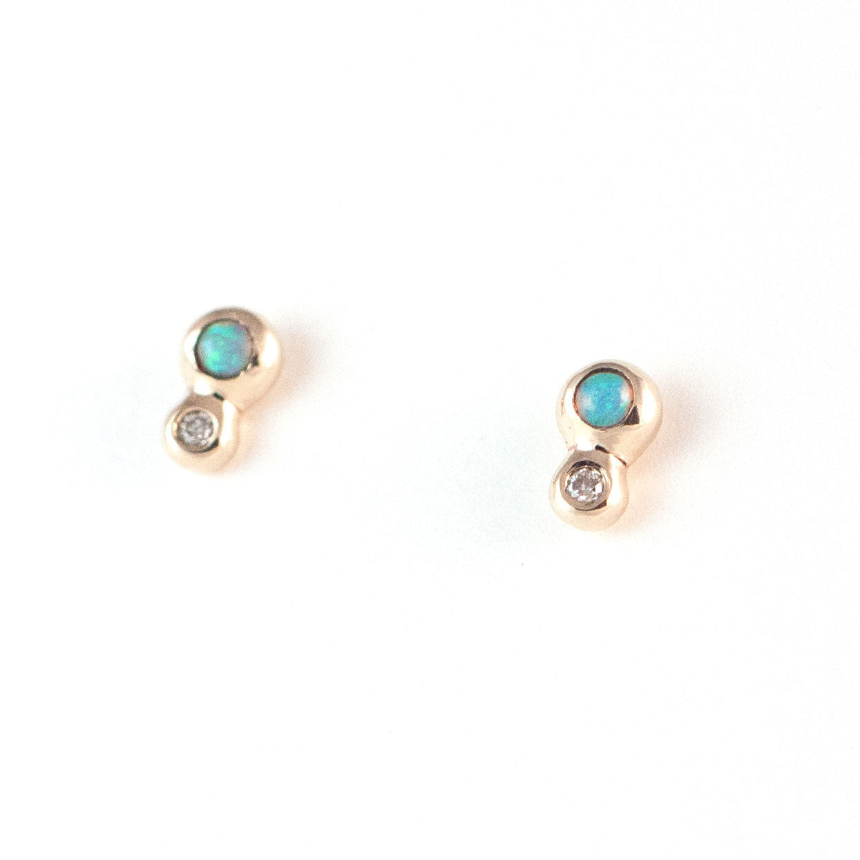 Awa Opal and Diamond Earrings