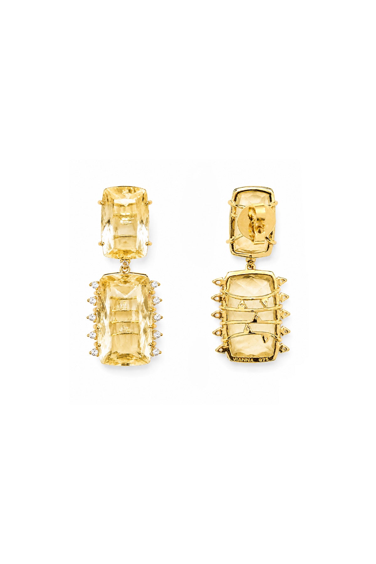 Crystal Stone Drop Earrings